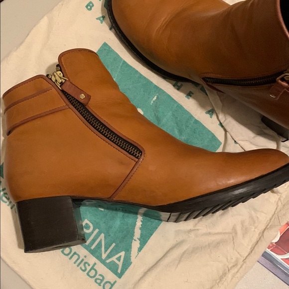 Lacoste Brown Ankle Booties with Side Zipper - Picture 6 of 7